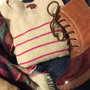 Striped Merona Pullover Sweater, sz XS